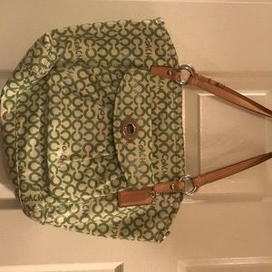 Green Coach bag